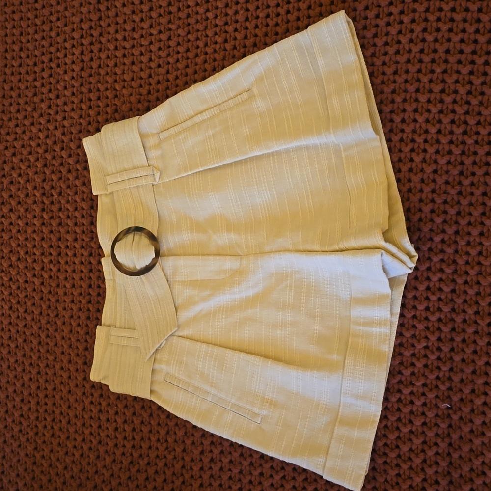 Sezane ecru rome shorts 34/xs